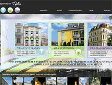 Tablet Screenshot of apartmany-teplice.cz